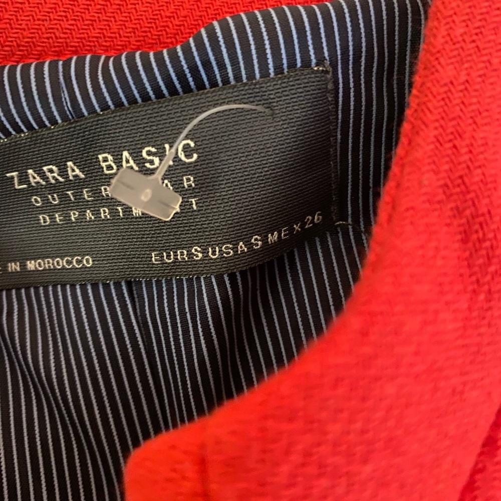 Zara Basic Small Red Coat - image 2